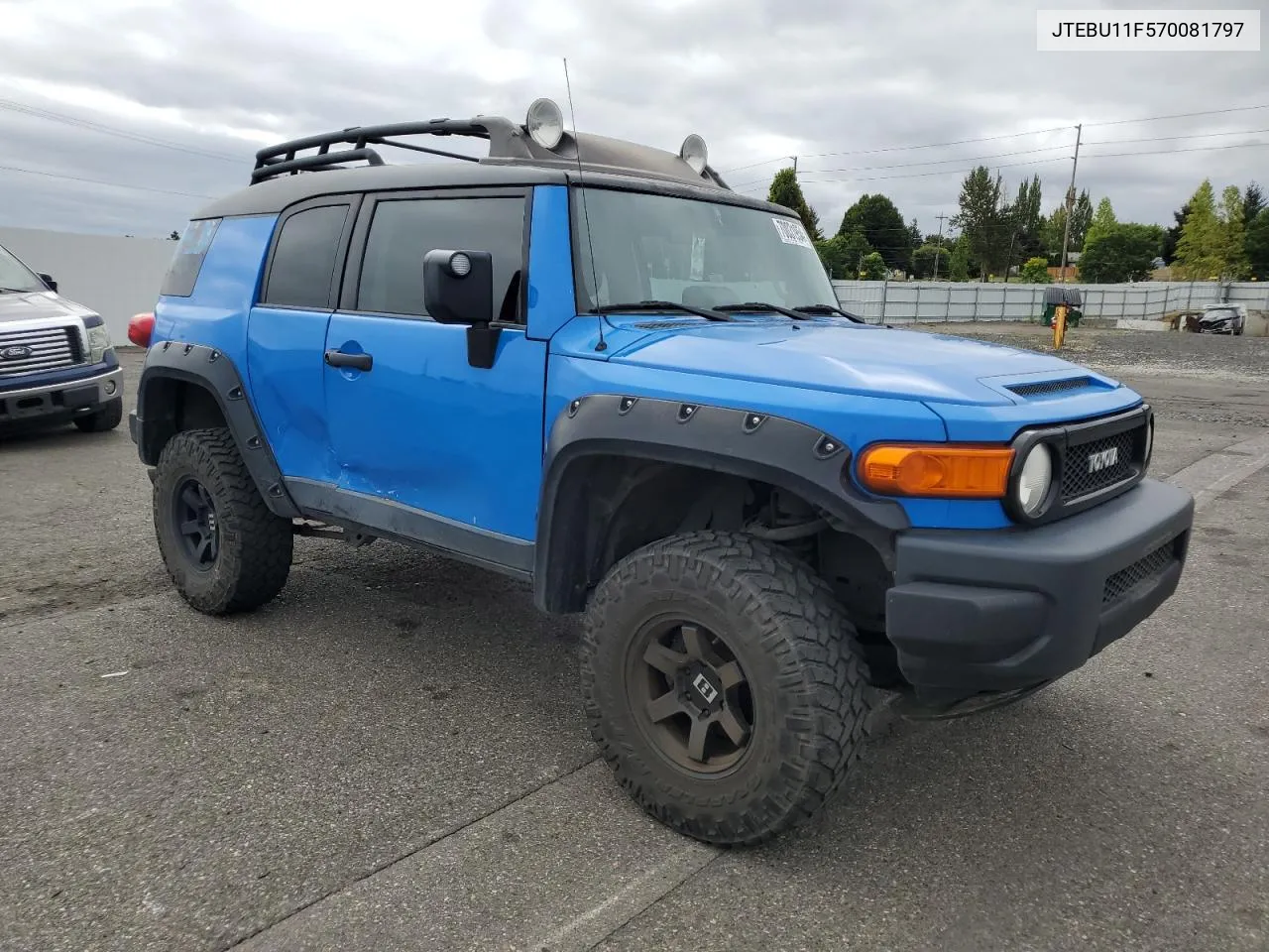 2007 Toyota Fj Cruiser VIN: JTEBU11F570081797 Lot: 70031954