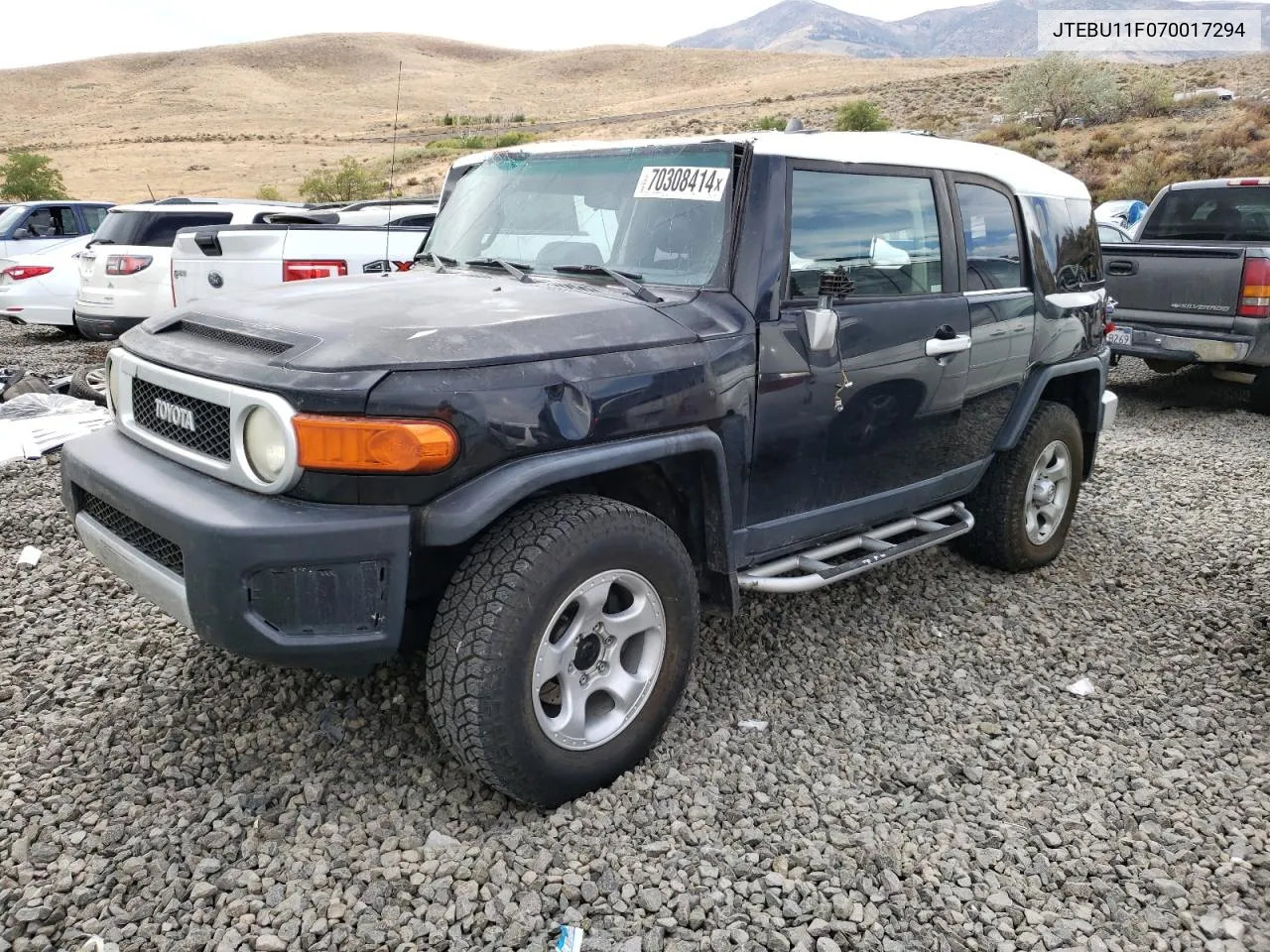 2007 Toyota Fj Cruiser VIN: JTEBU11F070017294 Lot: 70308414