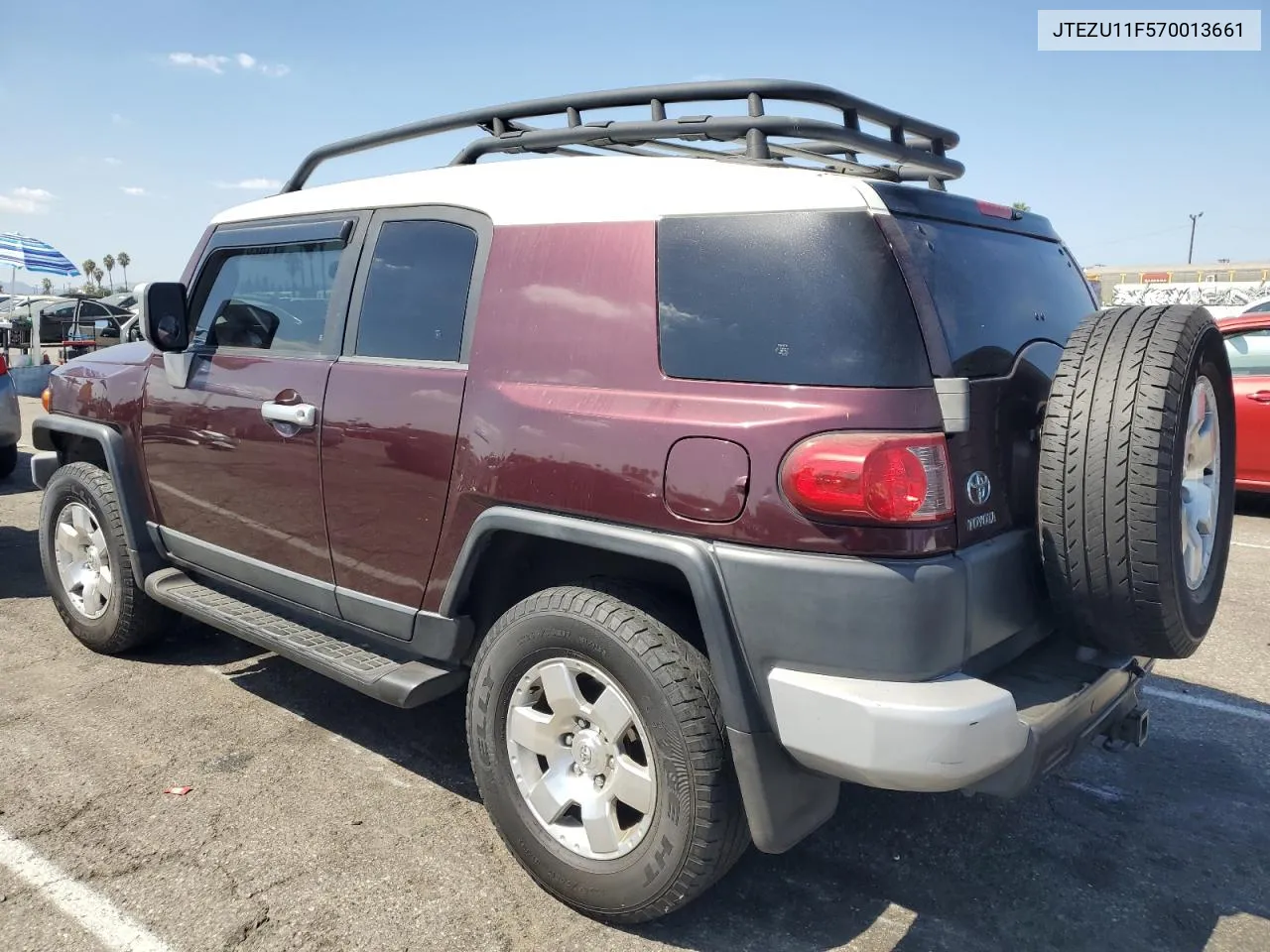 2007 Toyota Fj Cruiser VIN: JTEZU11F570013661 Lot: 71826164