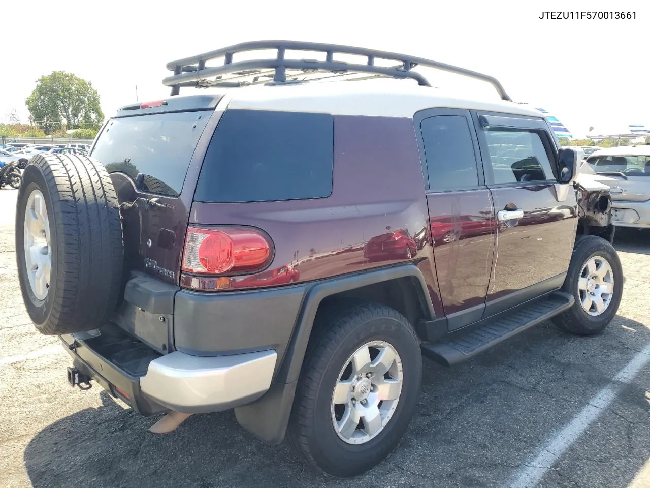 2007 Toyota Fj Cruiser VIN: JTEZU11F570013661 Lot: 71826164