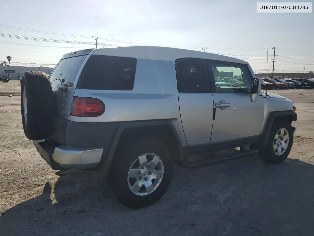 2007 Toyota Fj Cruiser VIN: JTEZU11F070011235 Lot: 71858094