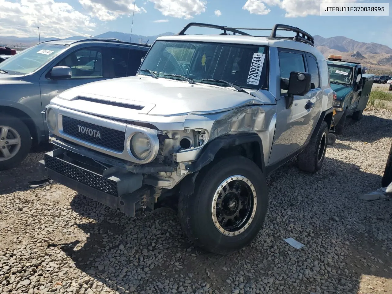 2007 Toyota Fj Cruiser VIN: JTEBU11F370038995 Lot: 72093744