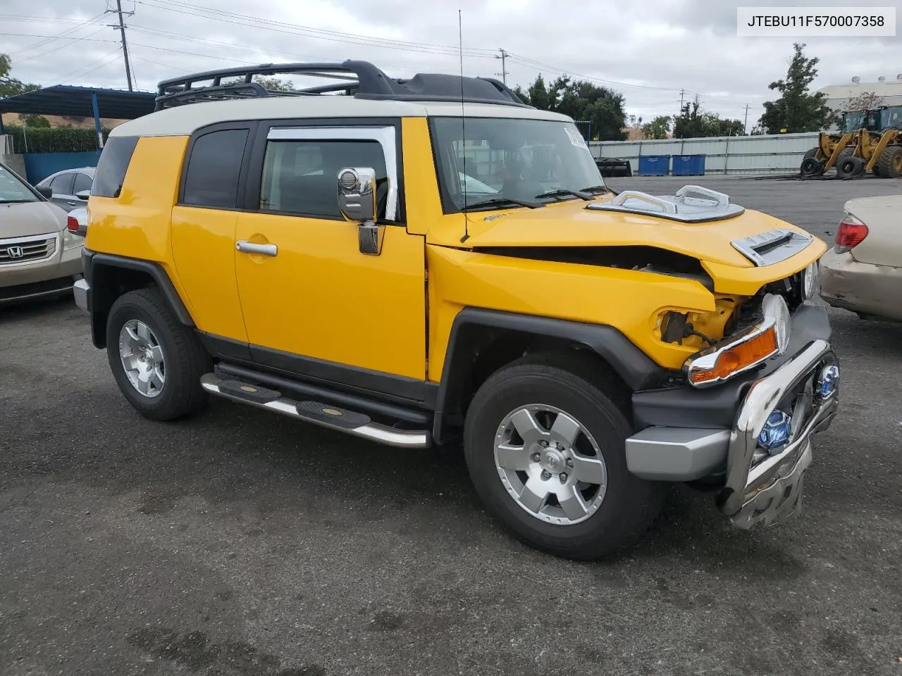 2007 Toyota Fj Cruiser VIN: JTEBU11F570007358 Lot: 72818364