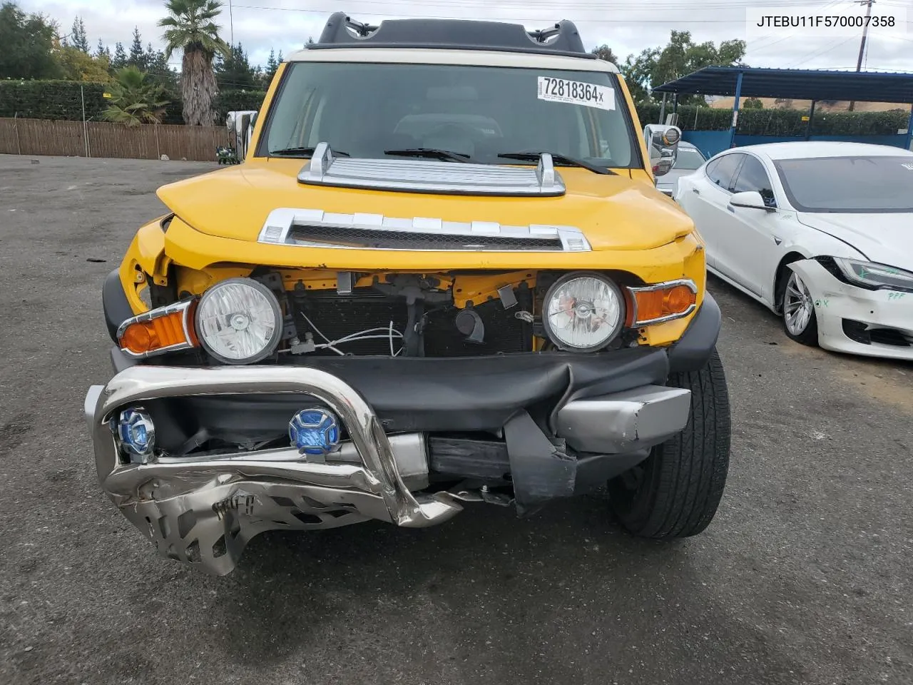 2007 Toyota Fj Cruiser VIN: JTEBU11F570007358 Lot: 72818364