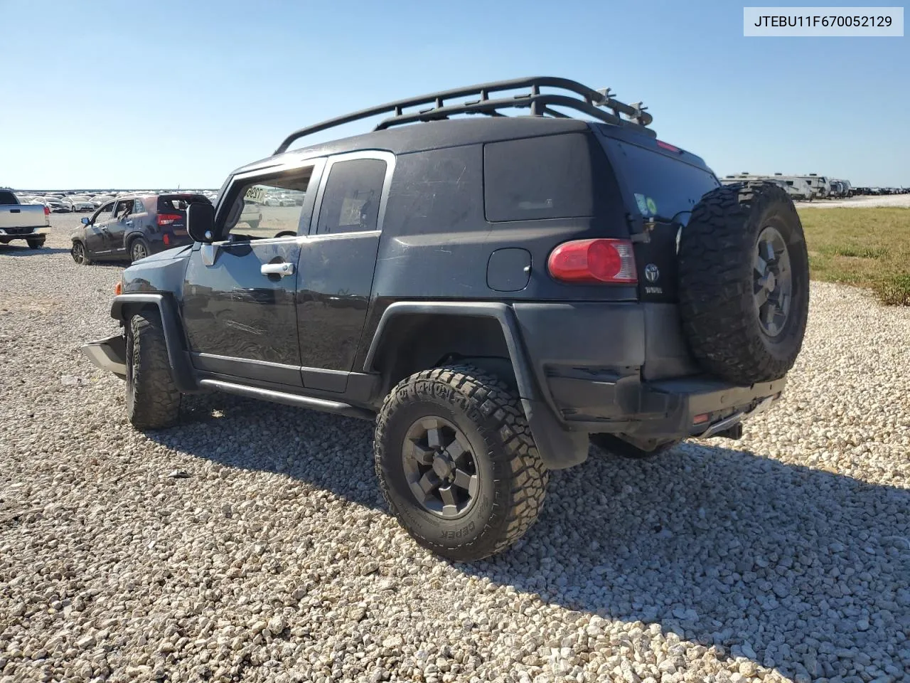 2007 Toyota Fj Cruiser VIN: JTEBU11F670052129 Lot: 72963564