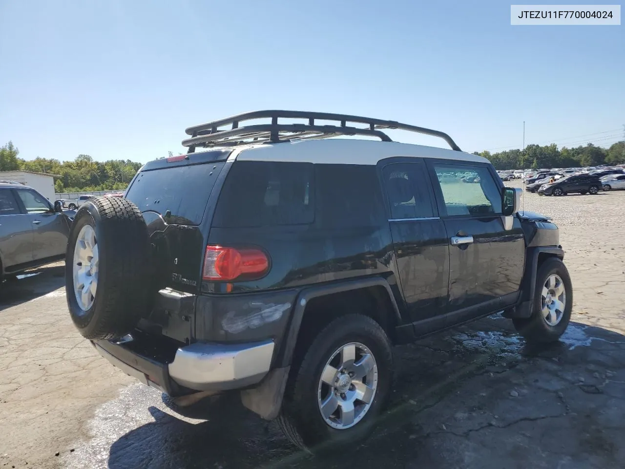 2007 Toyota Fj Cruiser VIN: JTEZU11F770004024 Lot: 73705534