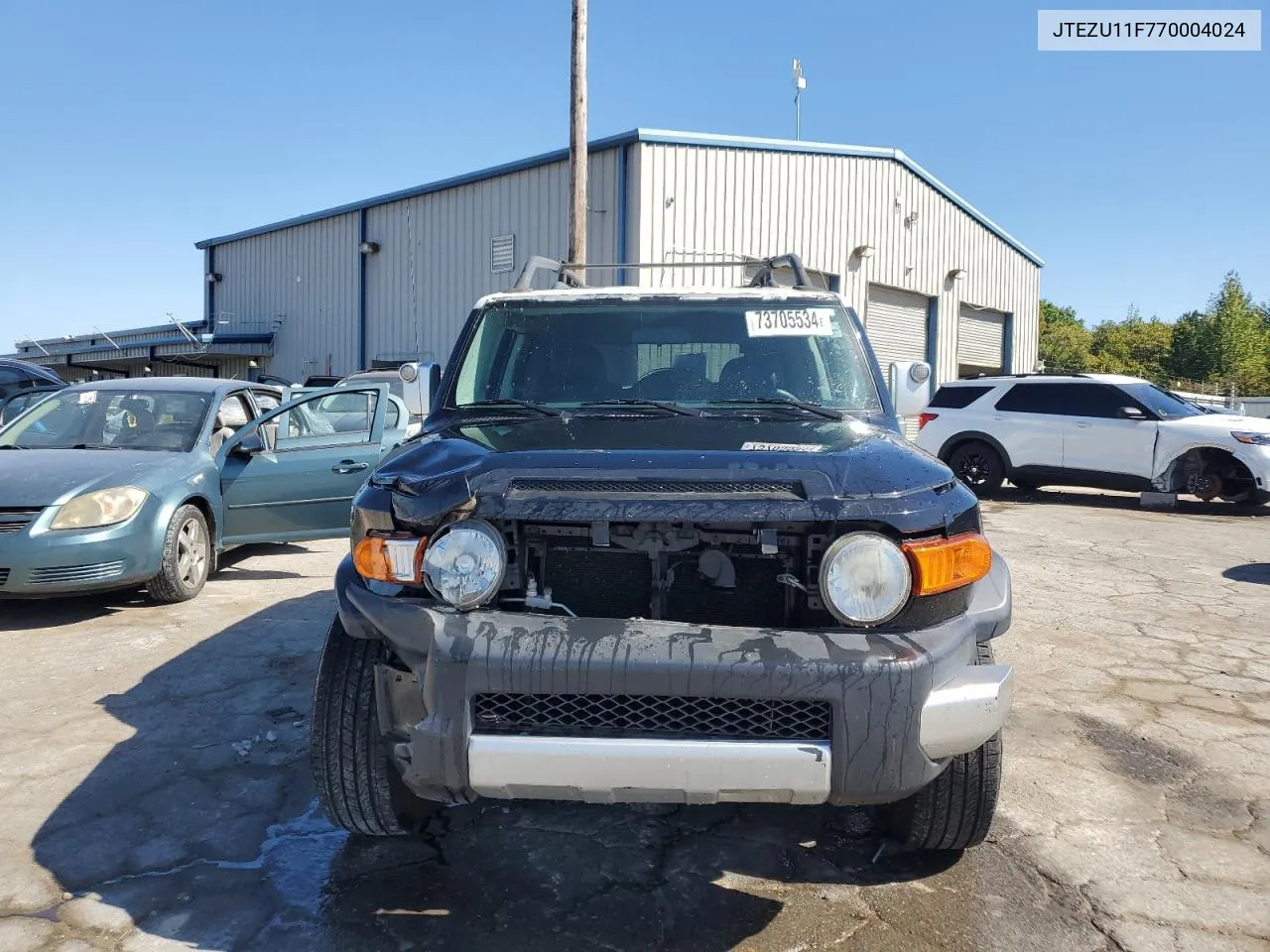 2007 Toyota Fj Cruiser VIN: JTEZU11F770004024 Lot: 73705534