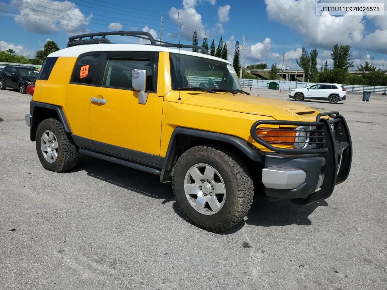 2007 Toyota Fj Cruiser VIN: JTEBU11F970026575 Lot: 74043094