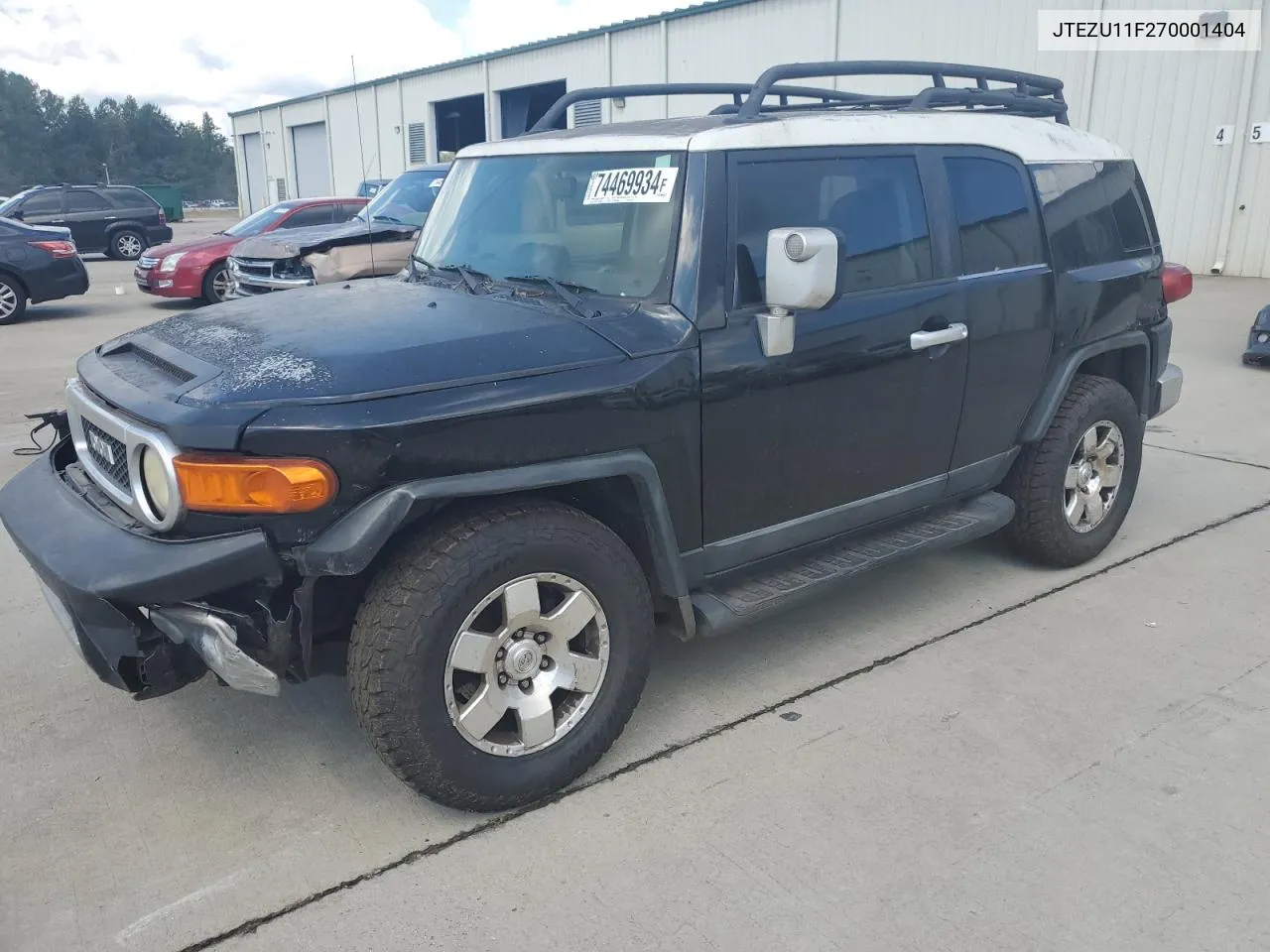 2007 Toyota Fj Cruiser VIN: JTEZU11F270001404 Lot: 74469934