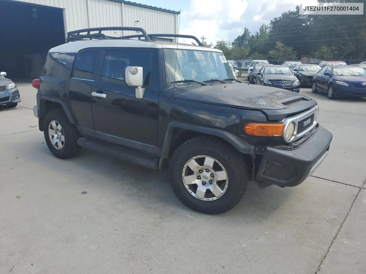 2007 Toyota Fj Cruiser VIN: JTEZU11F270001404 Lot: 74469934