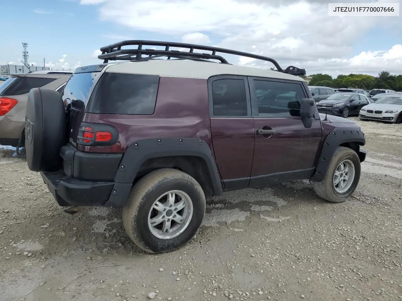 2007 Toyota Fj Cruiser VIN: JTEZU11F770007666 Lot: 74656464