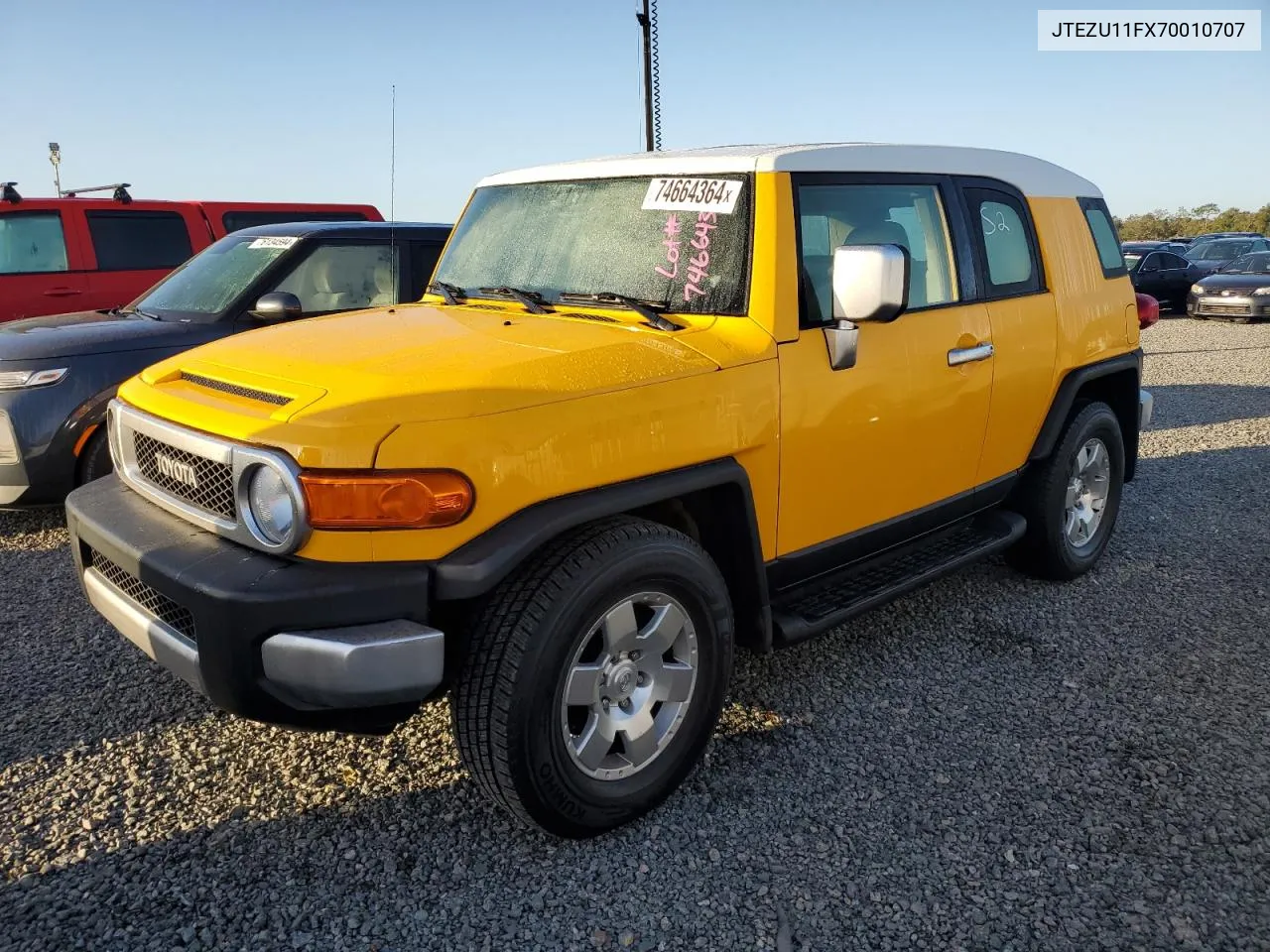 2007 Toyota Fj Cruiser VIN: JTEZU11FX70010707 Lot: 74664364