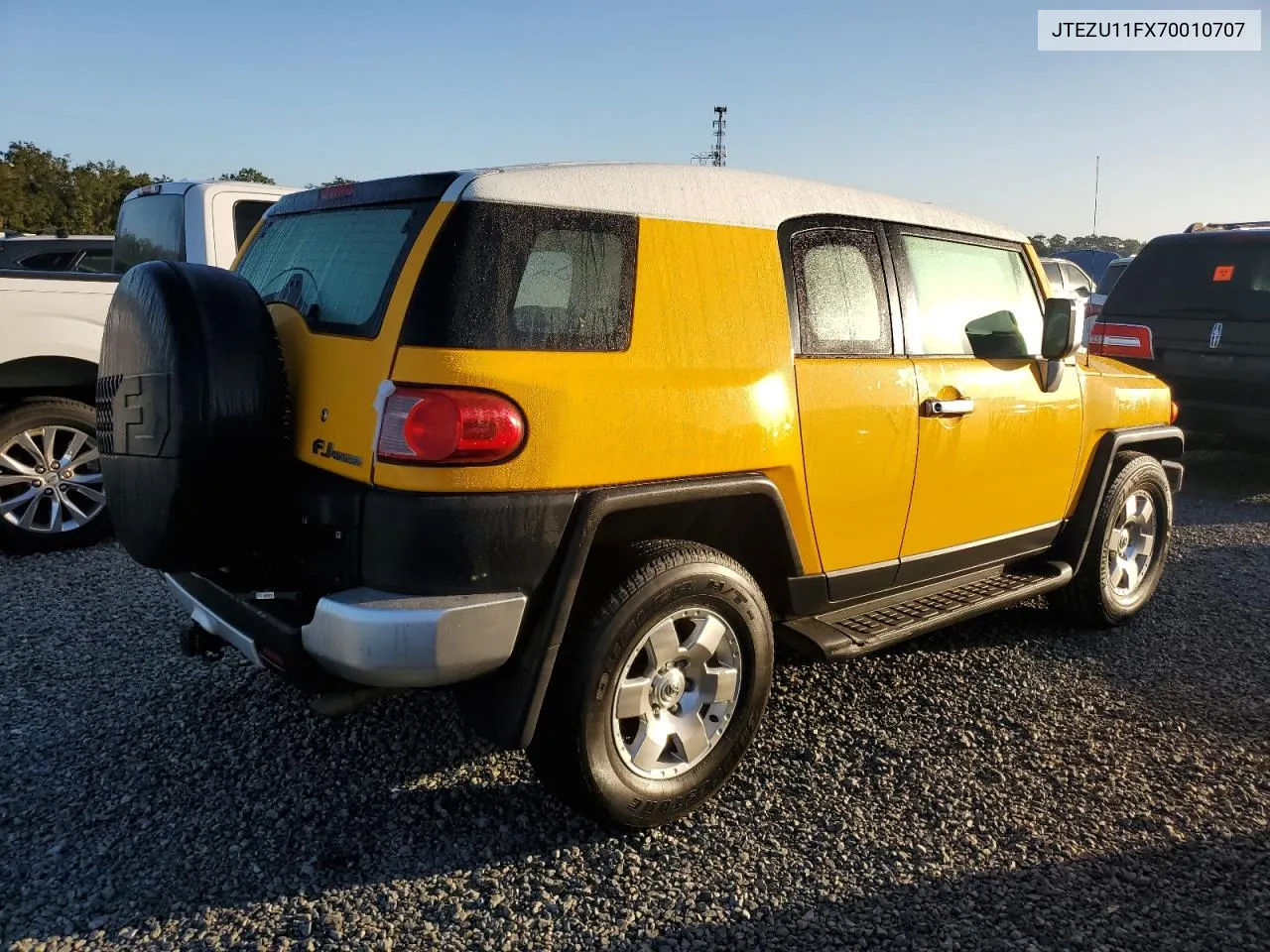 2007 Toyota Fj Cruiser VIN: JTEZU11FX70010707 Lot: 74664364