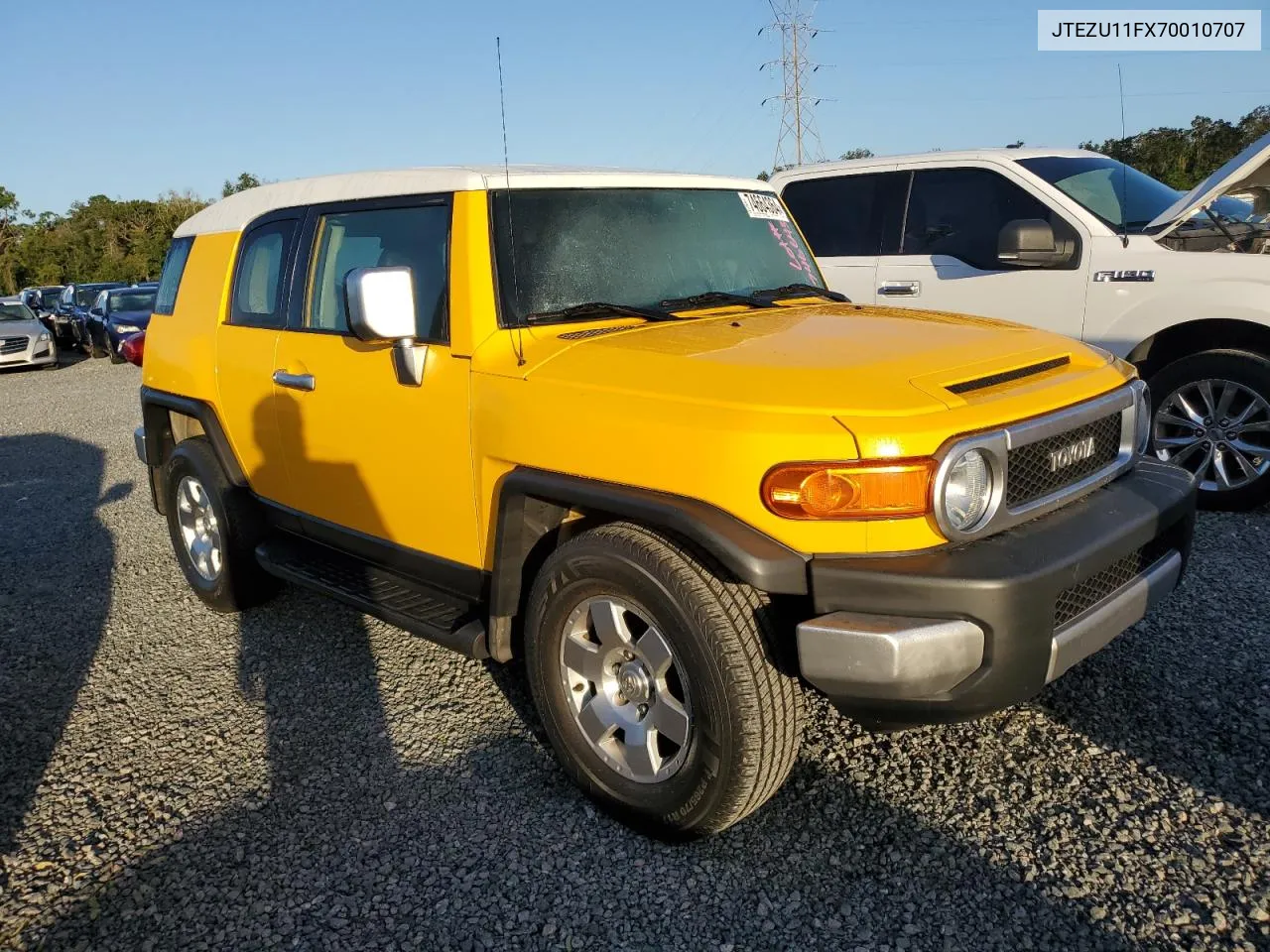 2007 Toyota Fj Cruiser VIN: JTEZU11FX70010707 Lot: 74664364