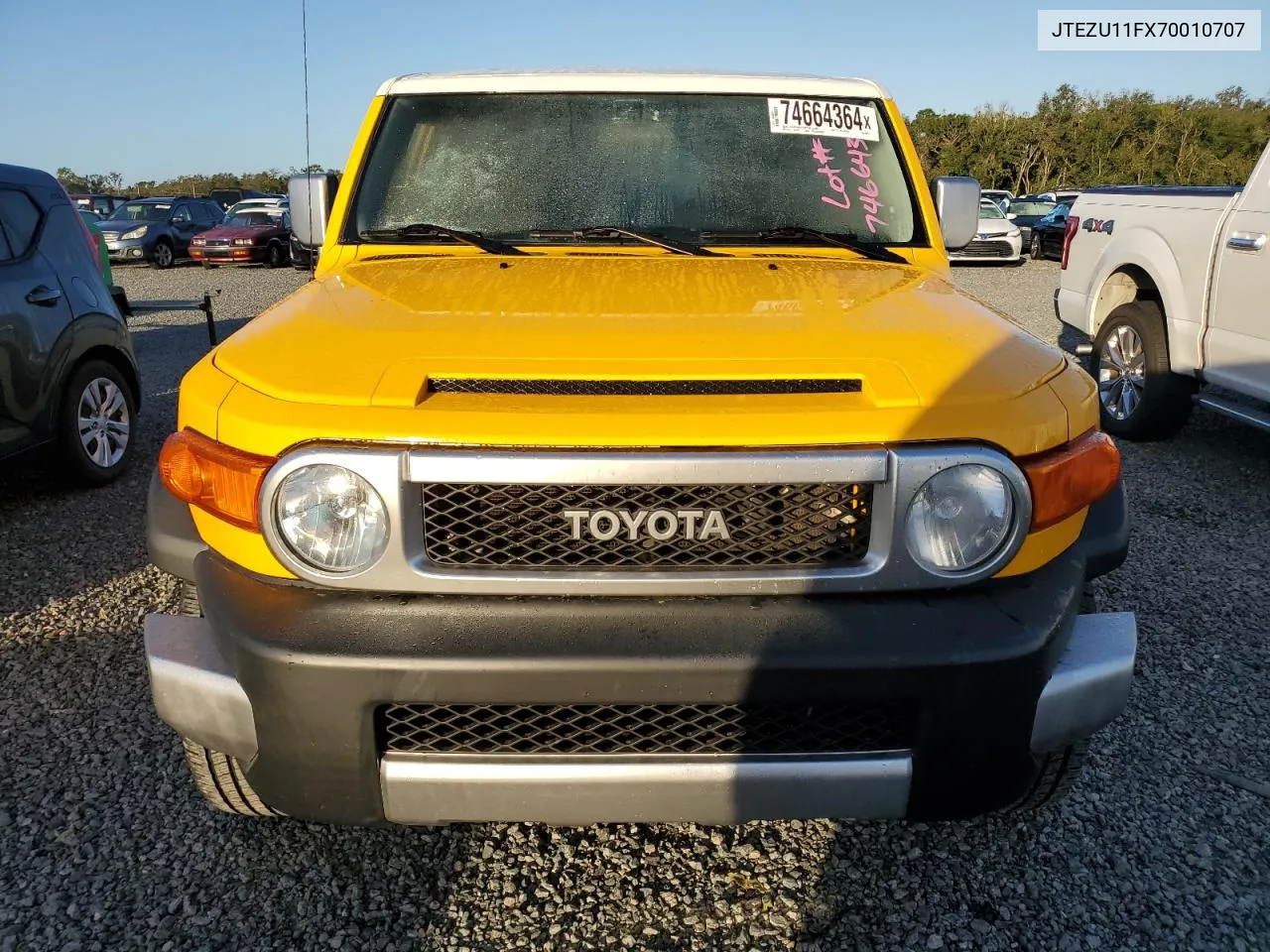 2007 Toyota Fj Cruiser VIN: JTEZU11FX70010707 Lot: 74664364