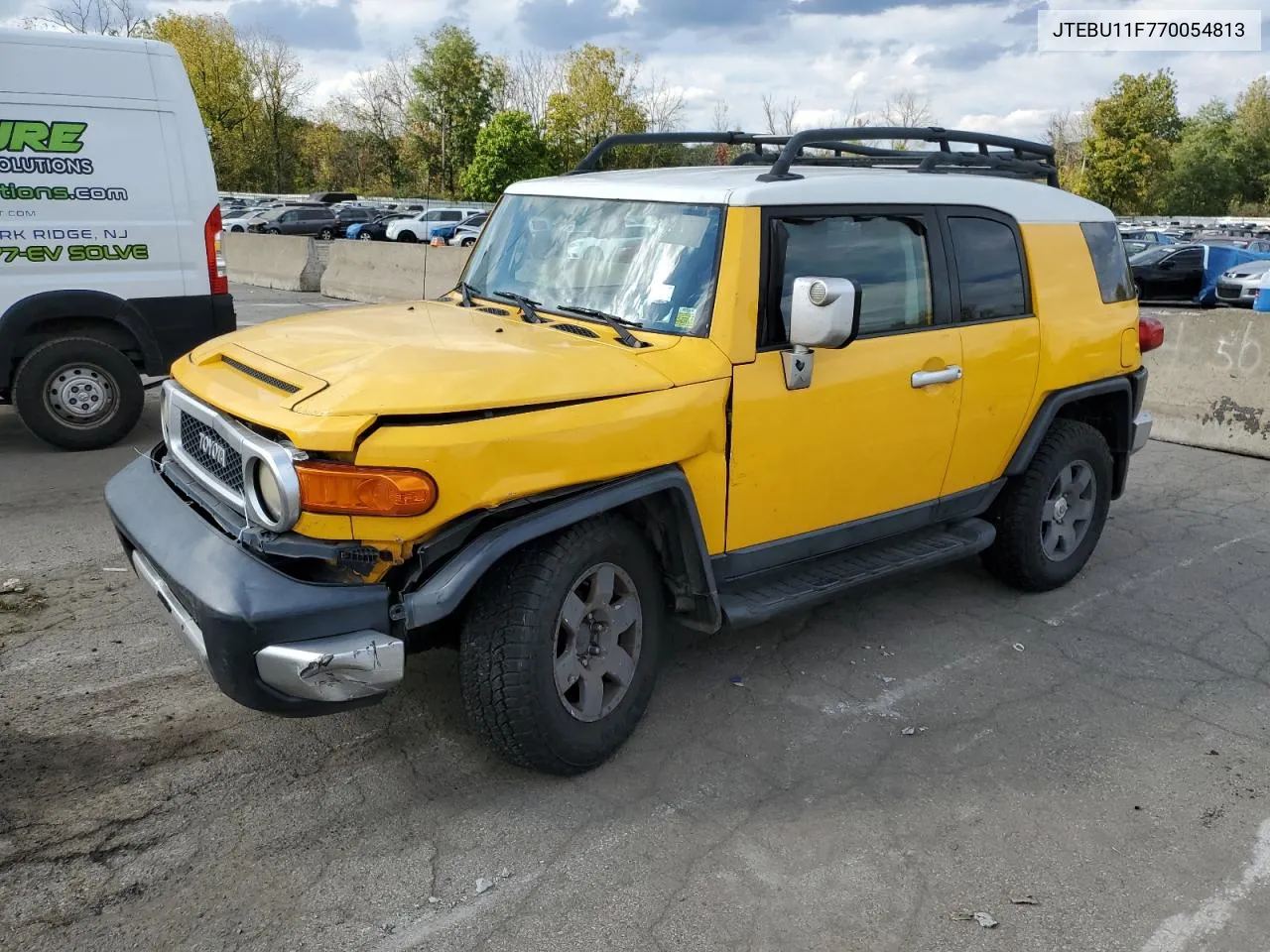 2007 Toyota Fj Cruiser VIN: JTEBU11F770054813 Lot: 74828624