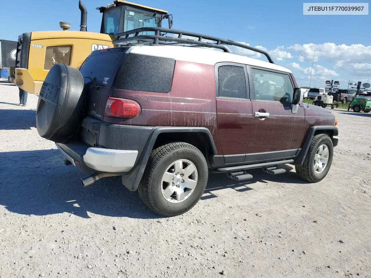 2007 Toyota Fj Cruiser VIN: JTEBU11F770039907 Lot: 74998124