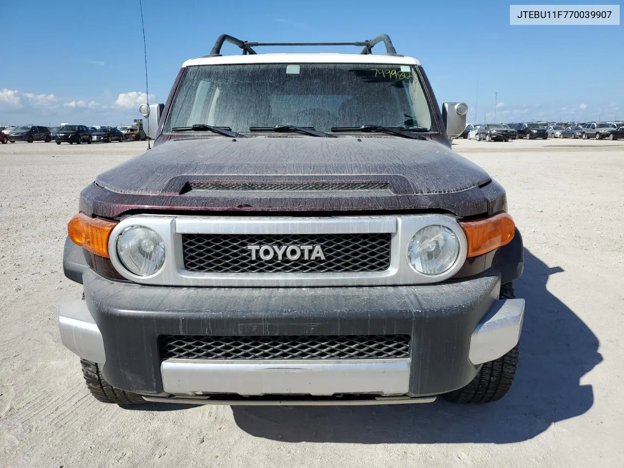 2007 Toyota Fj Cruiser VIN: JTEBU11F770039907 Lot: 74998124