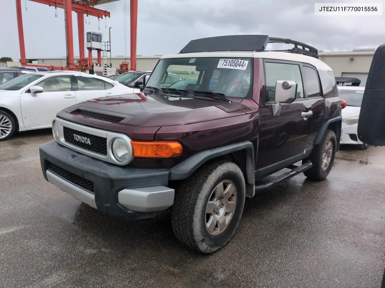 2007 Toyota Fj Cruiser VIN: JTEZU11F770015556 Lot: 75105044