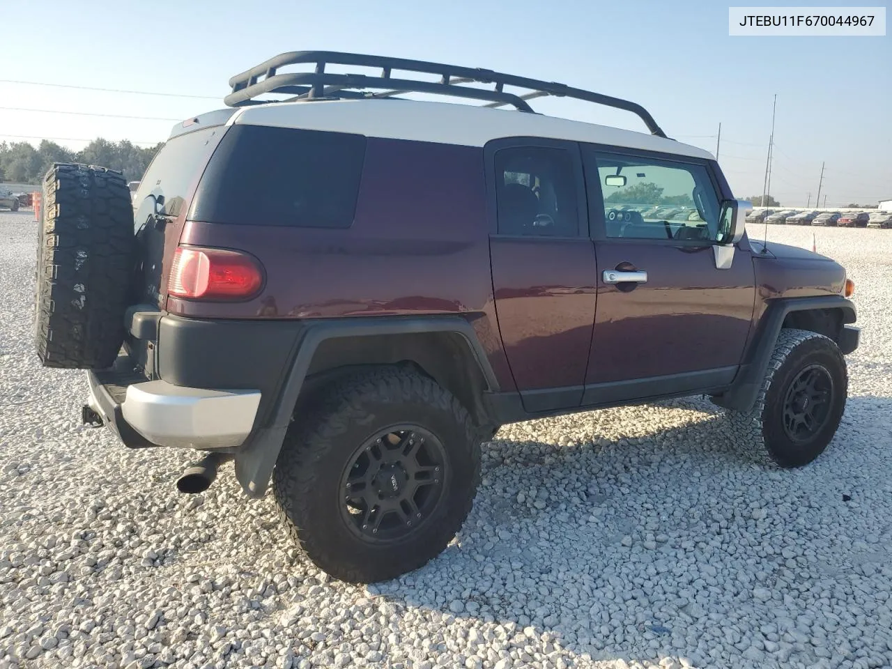 2007 Toyota Fj Cruiser VIN: JTEBU11F670044967 Lot: 75109264