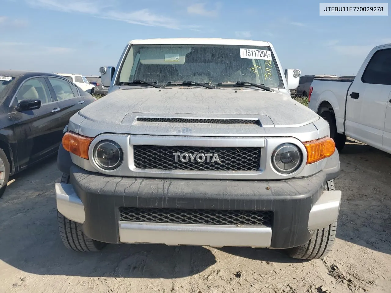 2007 Toyota Fj Cruiser VIN: JTEBU11F770029278 Lot: 75117204