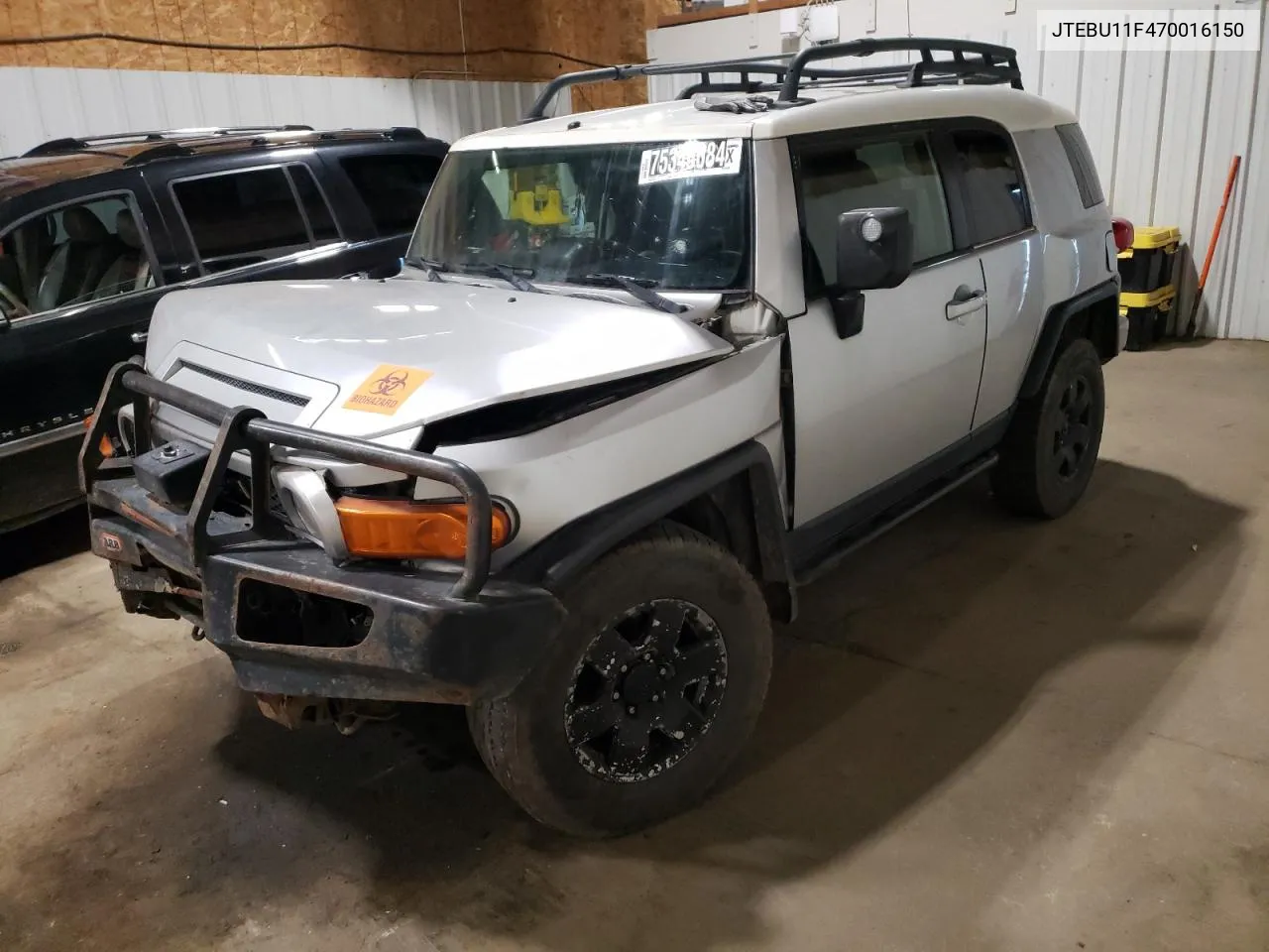 2007 Toyota Fj Cruiser VIN: JTEBU11F470016150 Lot: 75348684