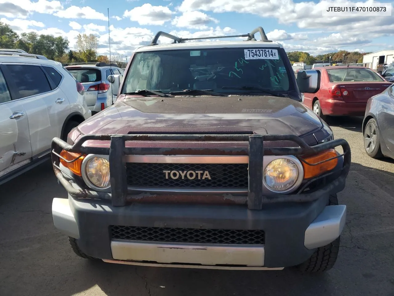 2007 Toyota Fj Cruiser VIN: JTEBU11F470100873 Lot: 75437814