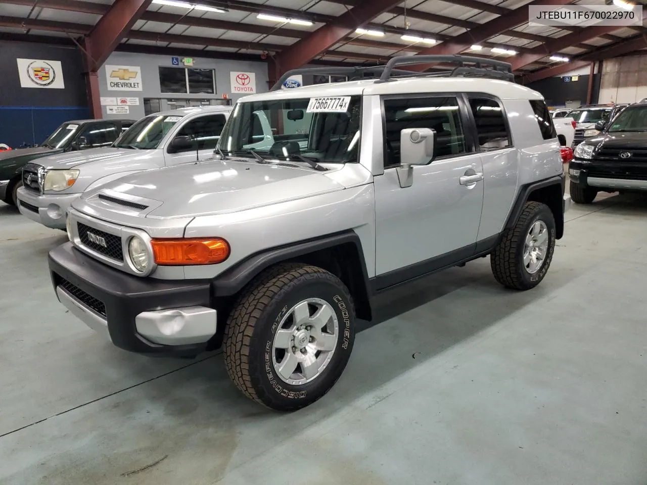 2007 Toyota Fj Cruiser VIN: JTEBU11F670022970 Lot: 75667774