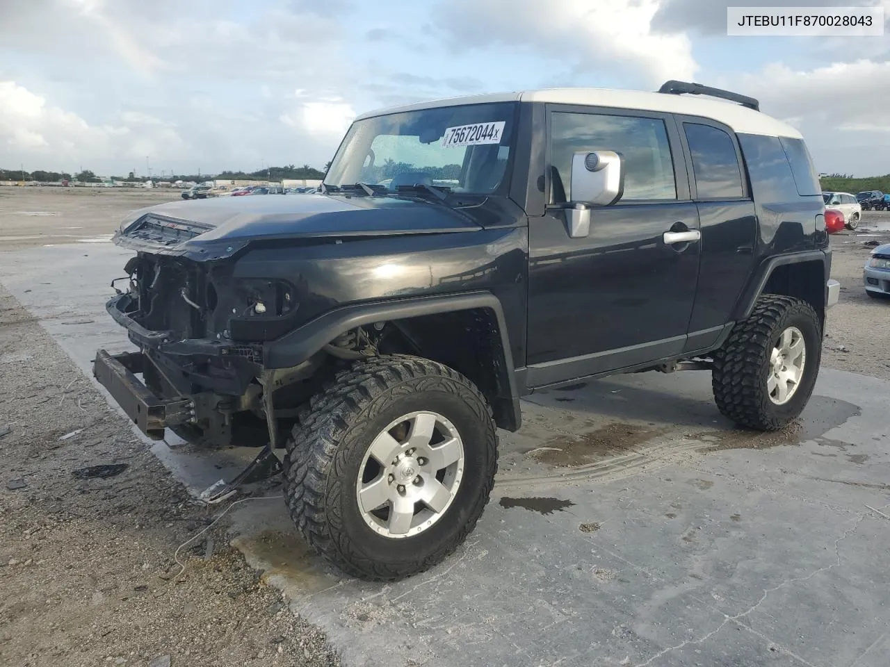 2007 Toyota Fj Cruiser VIN: JTEBU11F870028043 Lot: 75672044