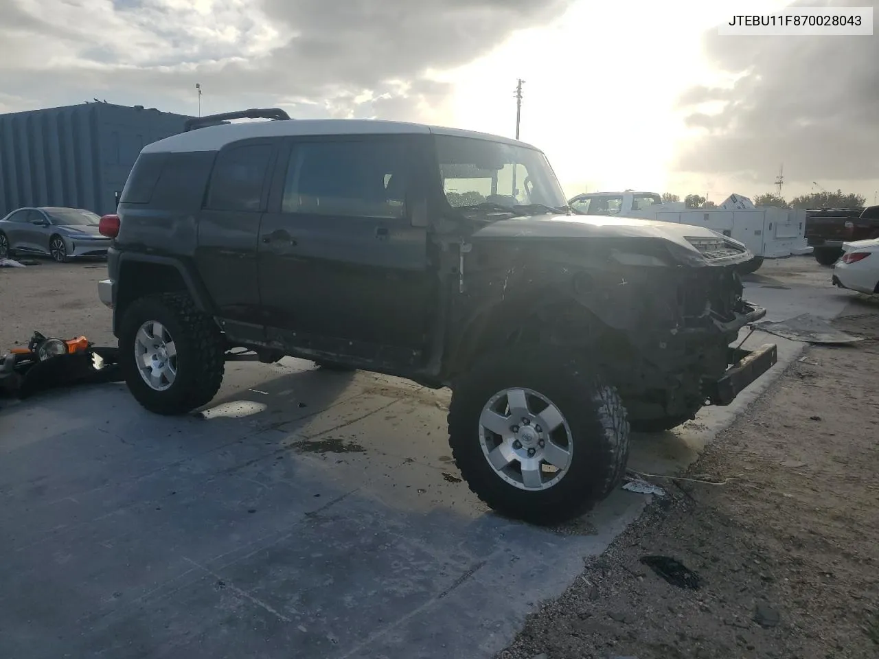 2007 Toyota Fj Cruiser VIN: JTEBU11F870028043 Lot: 75672044