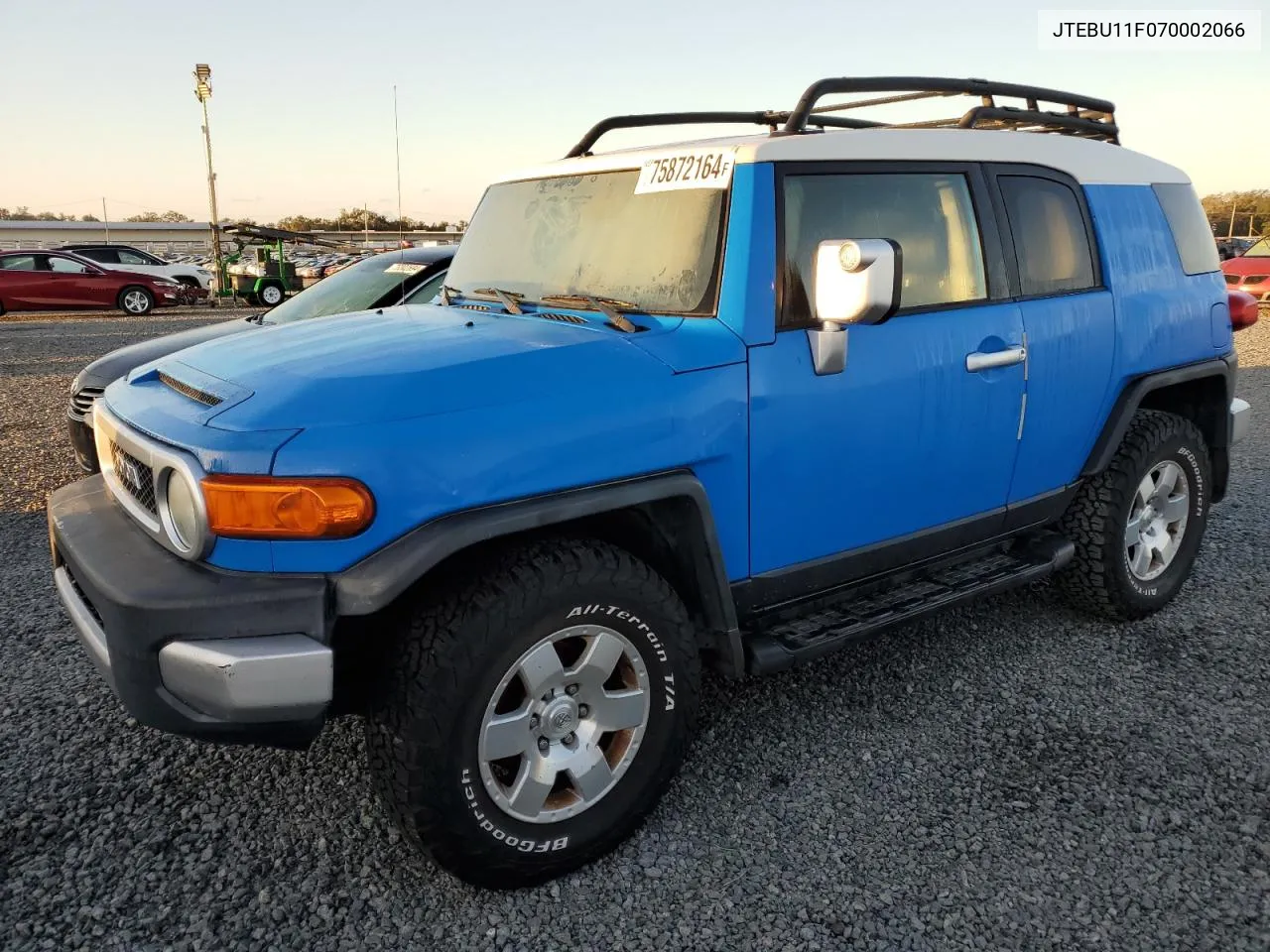 2007 Toyota Fj Cruiser VIN: JTEBU11F070002066 Lot: 75872164