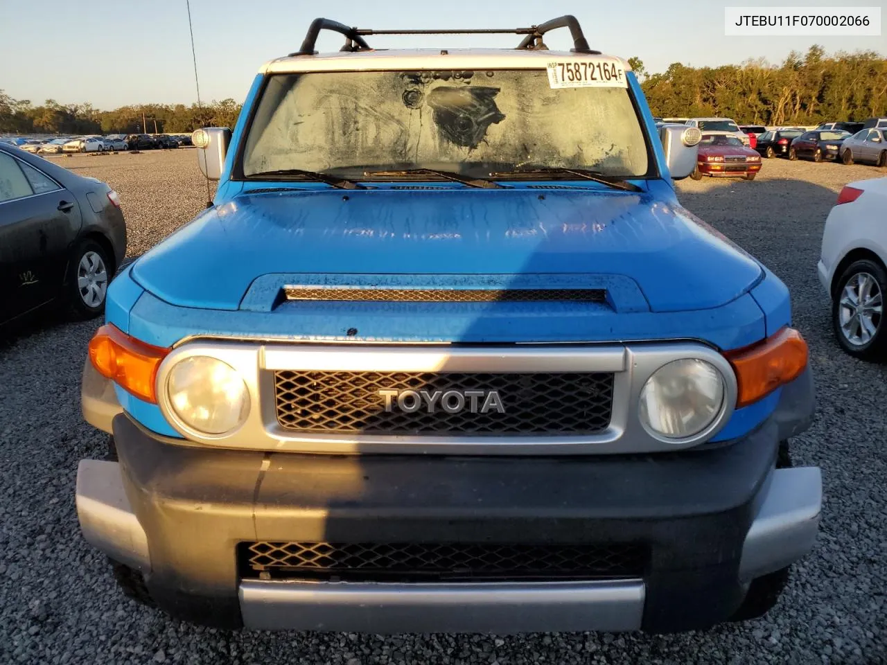 2007 Toyota Fj Cruiser VIN: JTEBU11F070002066 Lot: 75872164