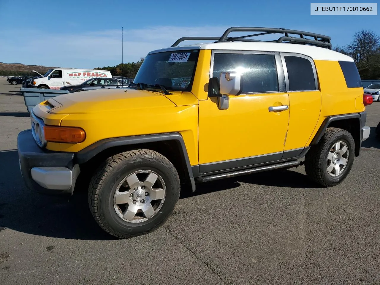 2007 Toyota Fj Cruiser VIN: JTEBU11F170010662 Lot: 75877004