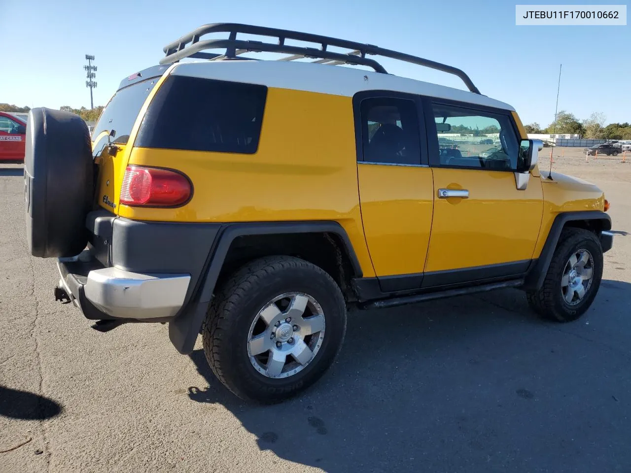 2007 Toyota Fj Cruiser VIN: JTEBU11F170010662 Lot: 75877004