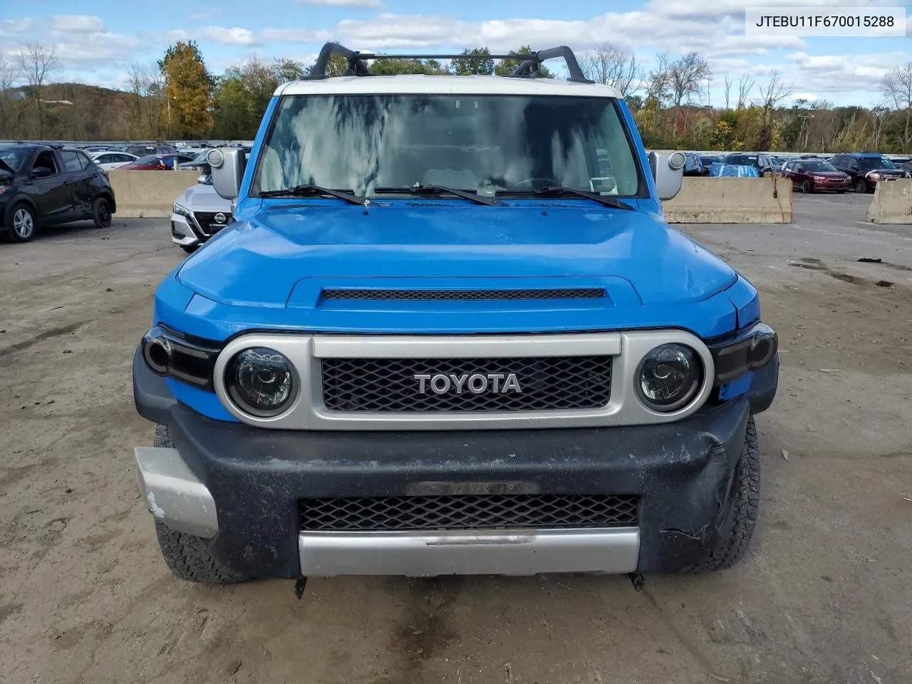 2007 Toyota Fj Cruiser VIN: JTEBU11F670015288 Lot: 76298644