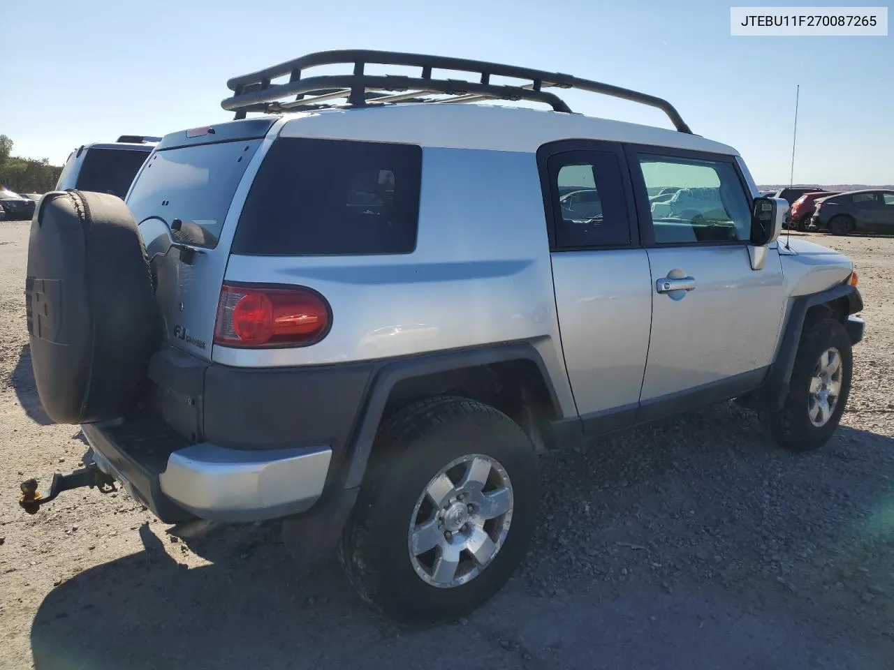 2007 Toyota Fj Cruiser VIN: JTEBU11F270087265 Lot: 76345704