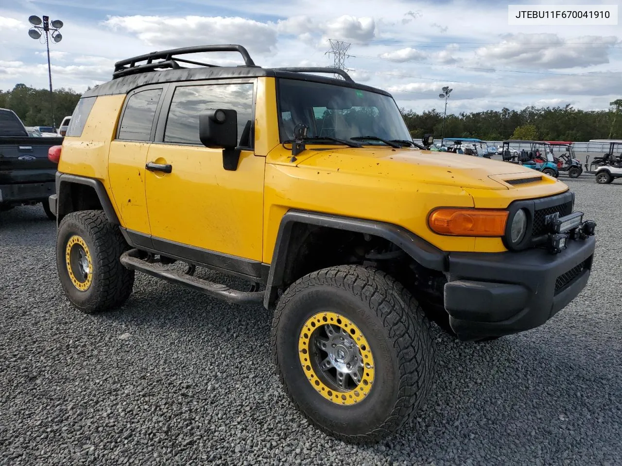 2007 Toyota Fj Cruiser VIN: JTEBU11F670041910 Lot: 76457004