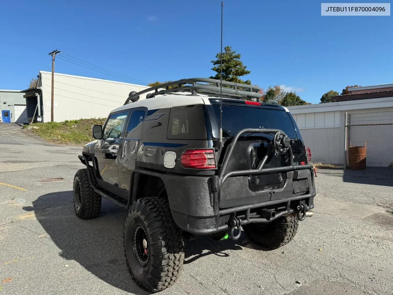 2007 Toyota Fj Cruiser VIN: JTEBU11F870004096 Lot: 76914584