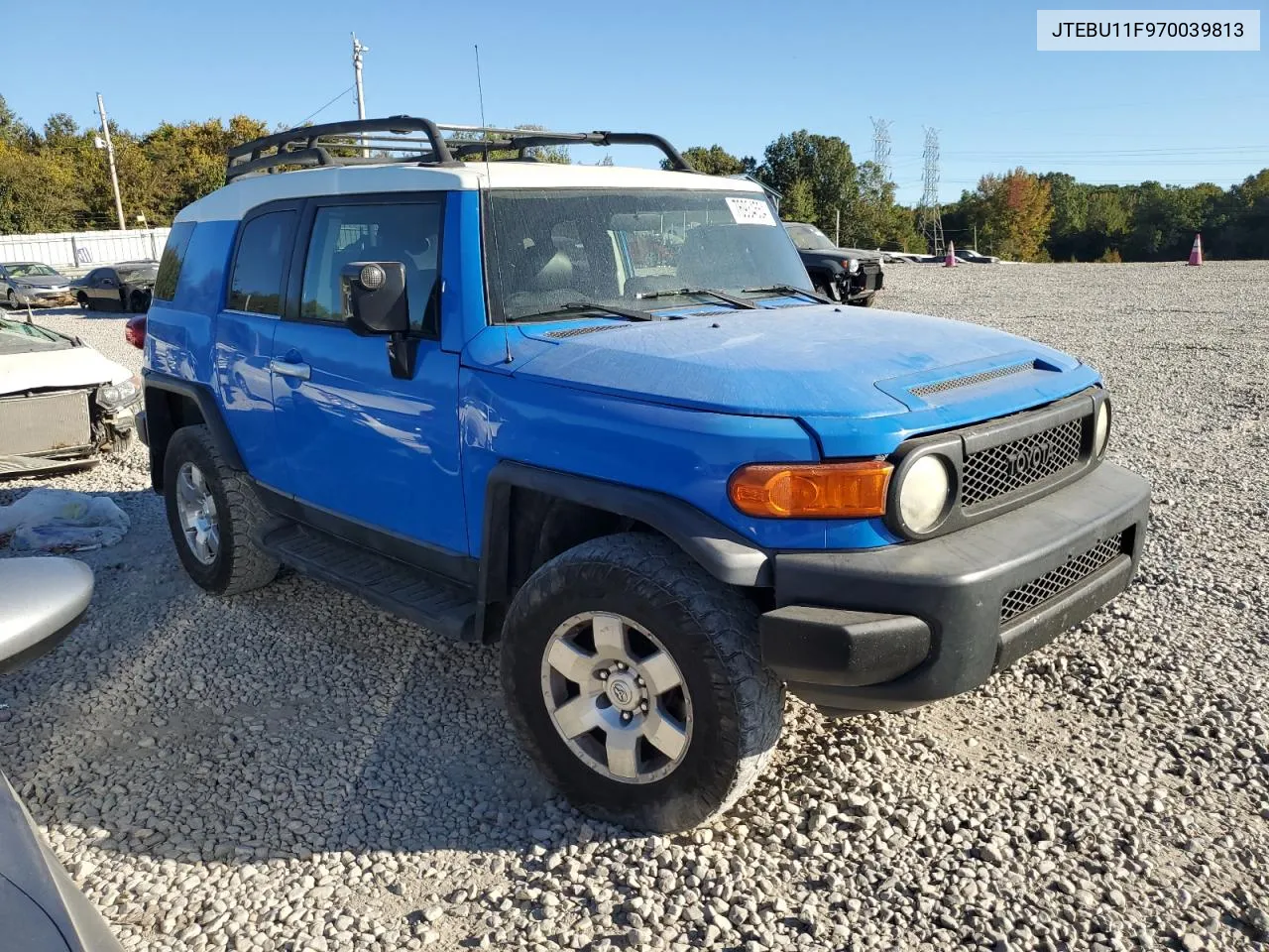 2007 Toyota Fj Cruiser VIN: JTEBU11F970039813 Lot: 76934554