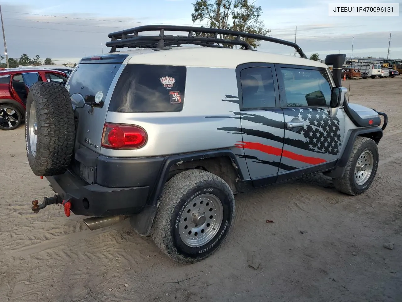 2007 Toyota Fj Cruiser VIN: JTEBU11F470096131 Lot: 77003094