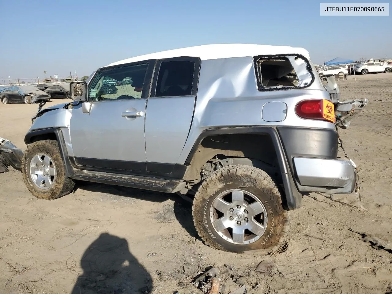 2007 Toyota Fj Cruiser VIN: JTEBU11F070090665 Lot: 77229324