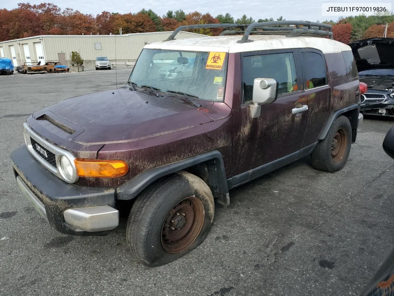 2007 Toyota Fj Cruiser VIN: JTEBU11F970019836 Lot: 77312954