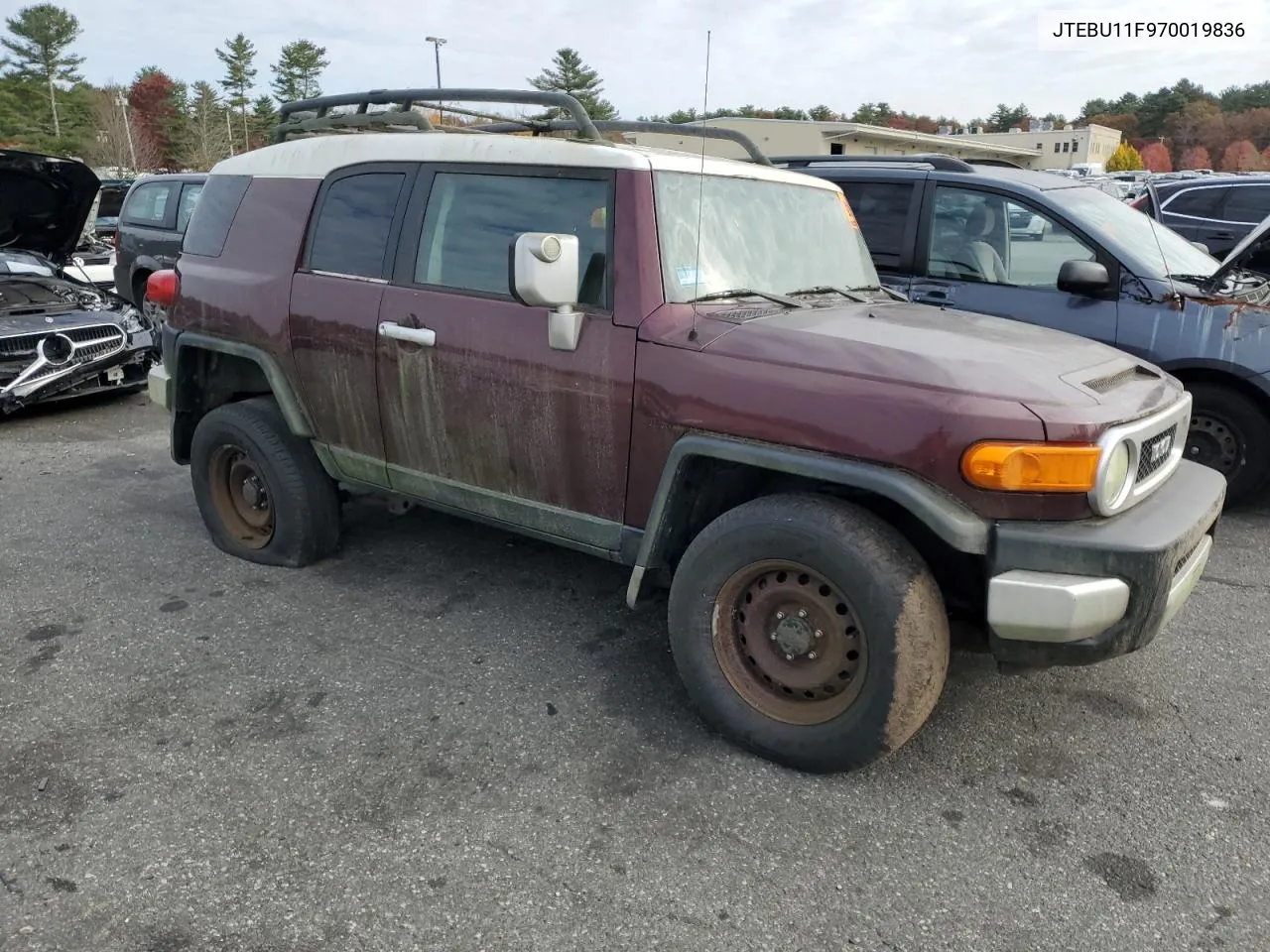 2007 Toyota Fj Cruiser VIN: JTEBU11F970019836 Lot: 77312954