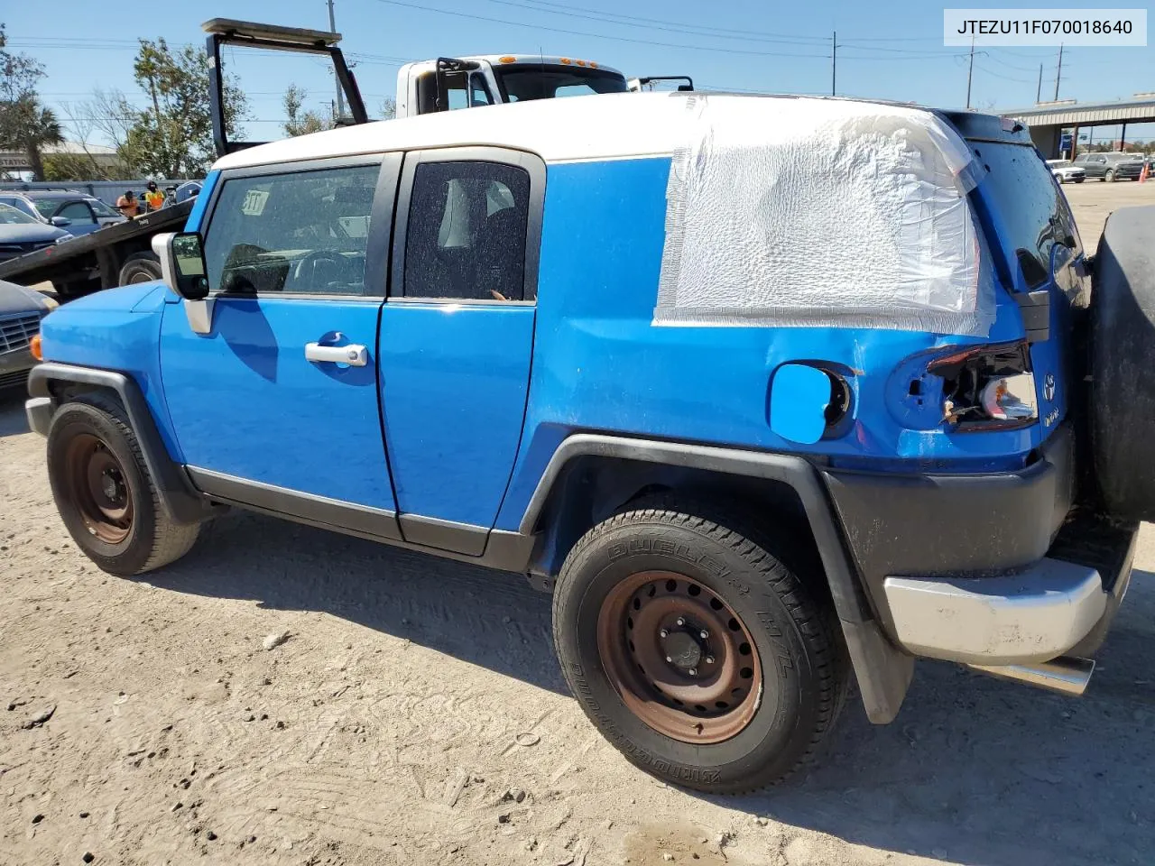 2007 Toyota Fj Cruiser VIN: JTEZU11F070018640 Lot: 77384694