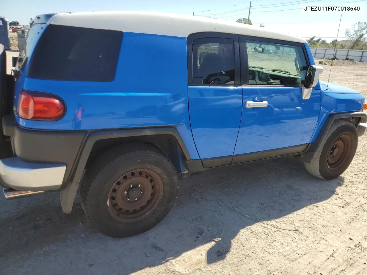 2007 Toyota Fj Cruiser VIN: JTEZU11F070018640 Lot: 77384694