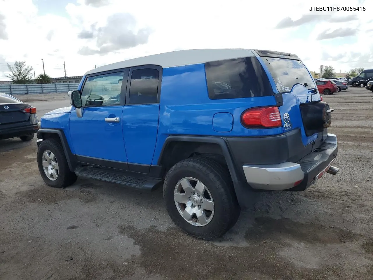 2007 Toyota Fj Cruiser VIN: JTEBU11F870065416 Lot: 77392174