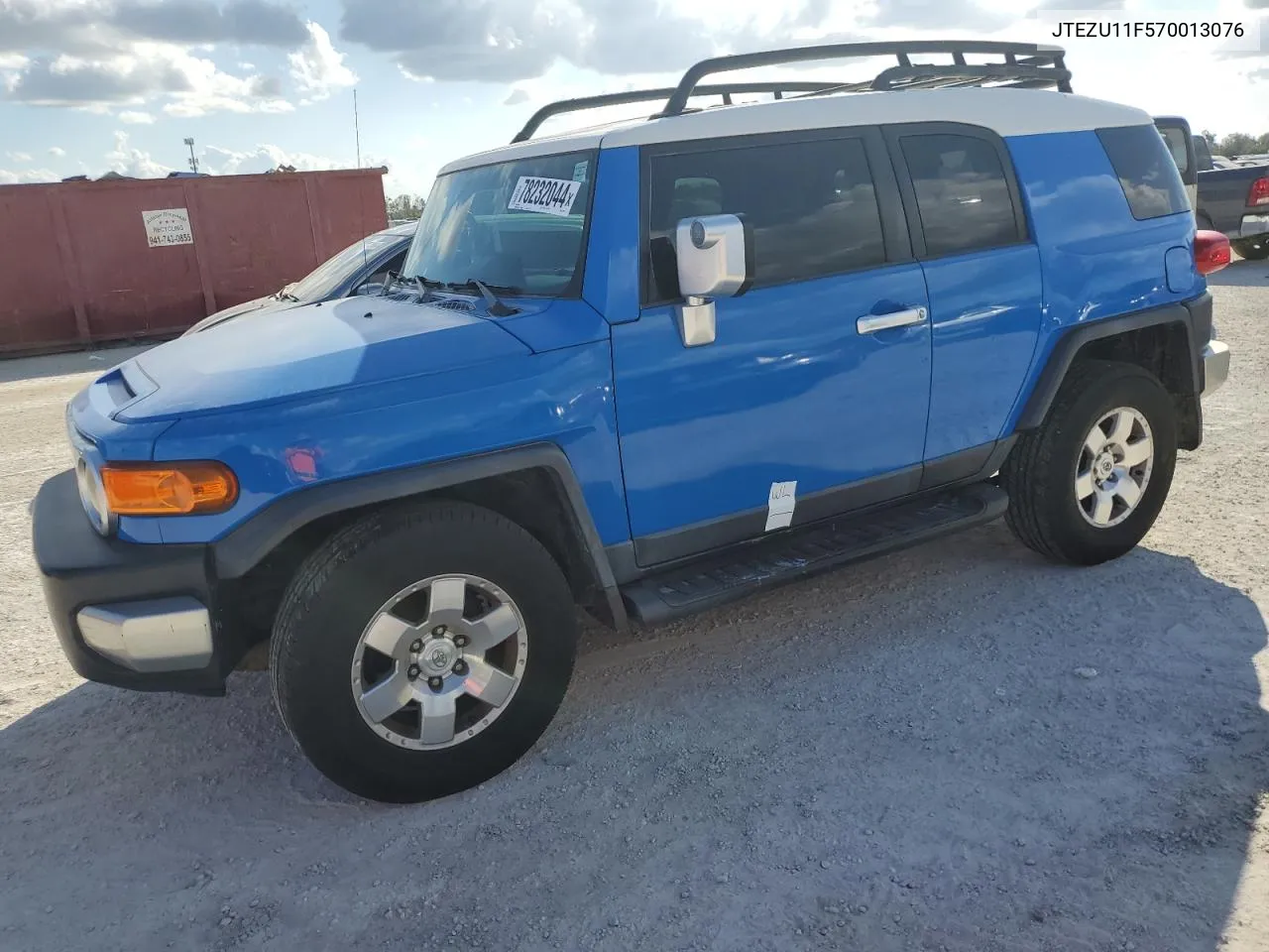 2007 Toyota Fj Cruiser VIN: JTEZU11F570013076 Lot: 78232044