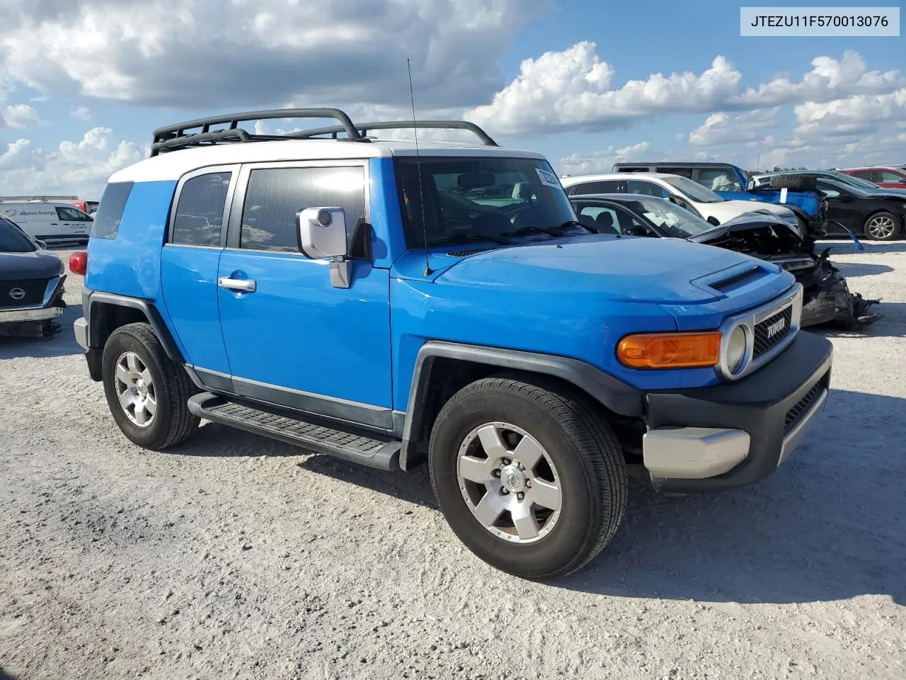 2007 Toyota Fj Cruiser VIN: JTEZU11F570013076 Lot: 78232044