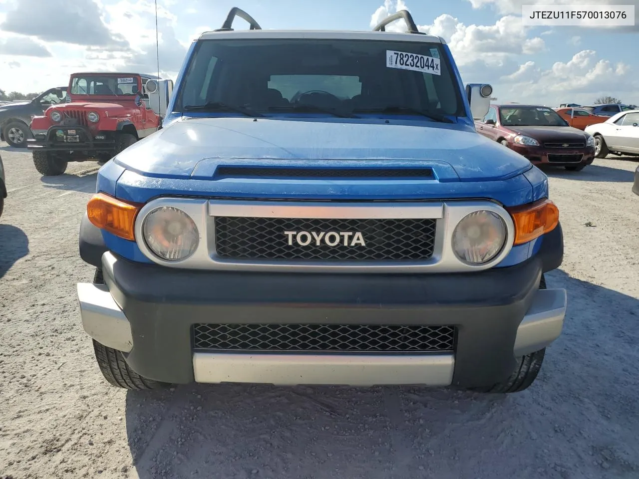 2007 Toyota Fj Cruiser VIN: JTEZU11F570013076 Lot: 78232044