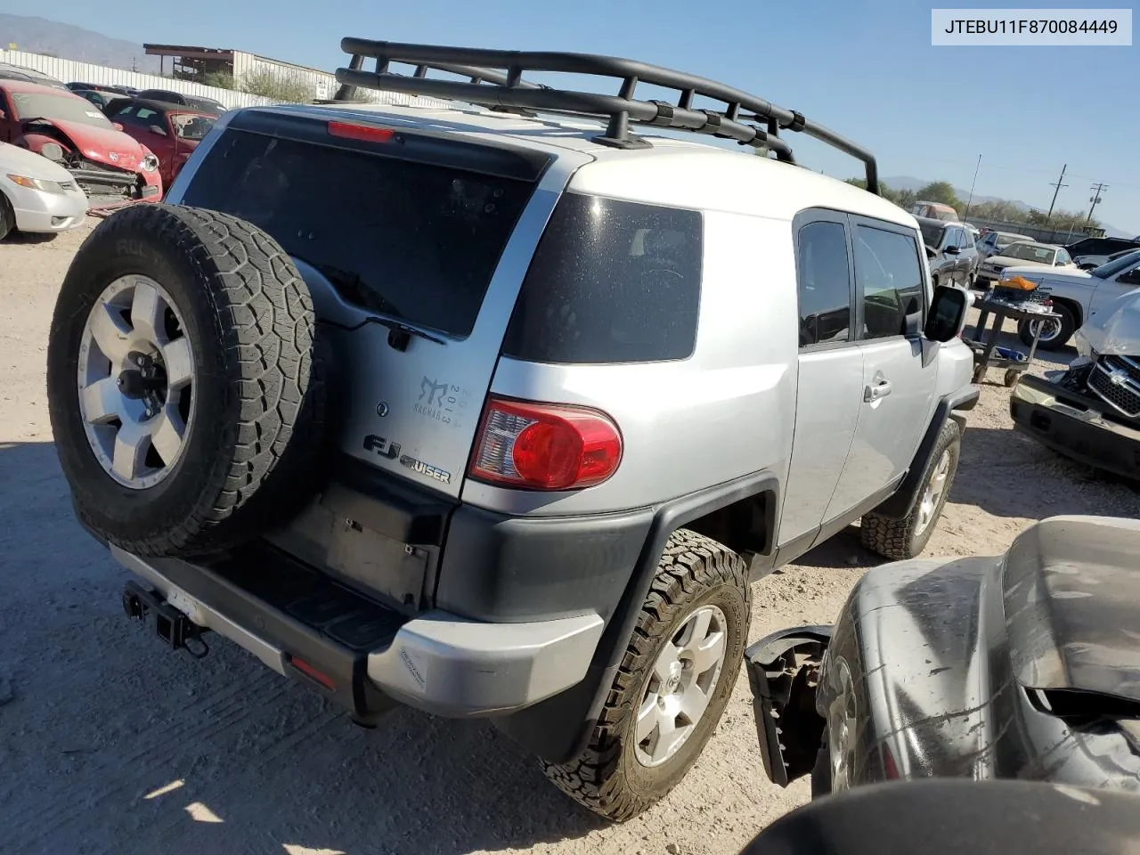 2007 Toyota Fj Cruiser VIN: JTEBU11F870084449 Lot: 78320034